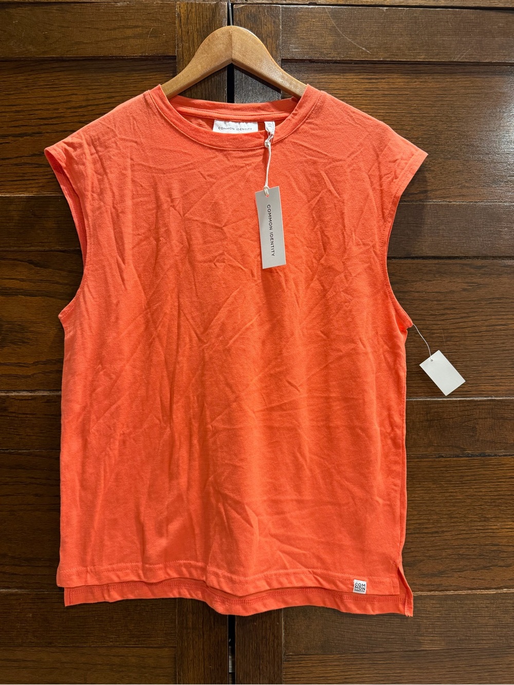 ✅ 5/$25 NWT Common identity XS oversized Sleeveless Coral Tank Top shirt workout